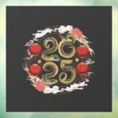 Happy Chinese New Year 2025 Schlangenkultur Fensteraufkleber (Blatt 3)