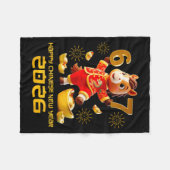 Happy Chinese New Year 2026 Funny Horse 6 7 Meme 6 Fleecedecke (Vorderseite (Horizontal))