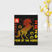 Happy Chinese New Year 2026 Traditional Year Of Th Karte (Gelbe Blume)