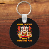 Happy Chinese New Year 2026 Year Of The Horse Kid Schlüsselanhänger (Vorderseite)