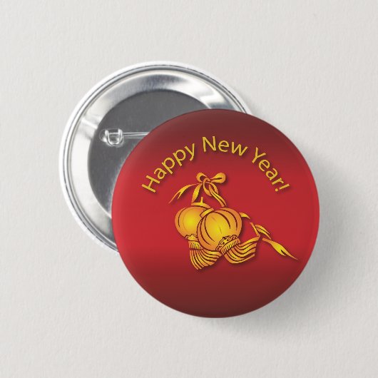 Happy Chinese New Year! Button (Vorne & Hinten)