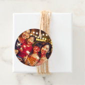 Happy Chinese New Year Custom Text Foto red Geschenkanhänger (Beispiel)