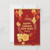 Happy Chinese New Year Einladung (Vorderseite)