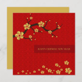 Happy Chinese New Year Feiertagskarte (Vorne/Hinten)