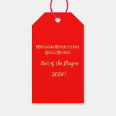 Happy Chinese New Year Geschenkanhänger (Rückseite)
