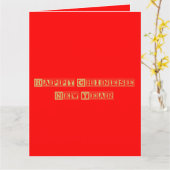 Happy Chinese New Year Karte (Gelbe Blume)