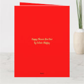 Happy Chinese New Year Karte (Rückseite)