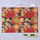 Happy Chinese New Year Moderne Asian Muster Seidenpapier (Handwerk)