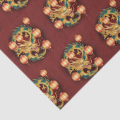 Happy Chinese New Year Moderne Asian Muster Seidenpapier (Detail)