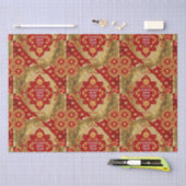 Happy Chinese New Year Moderne Asian Muster Seidenpapier (Handwerk)