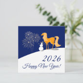 Happy Chinese New Year of the Fire Horse 2026 Card (Stehend Vorderseite)