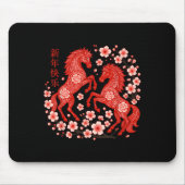 Happy Chinese New Year Of The Horse 2026 Lunar New Mousepad (Vorne)