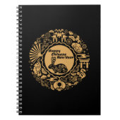 Happy Chinese New Year of the Rabbit Notizblock (Vorderseite)