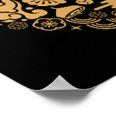 Happy Chinese New Year of the Rabbit Poster (Ecke)