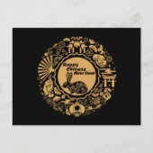 Happy Chinese New Year of the Rabbit Postkarte (Vorderseite)