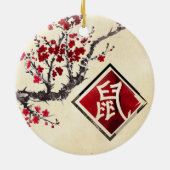 Happy Chinese New Year of the Rat - 2020 Keramik Ornament (Hinten)