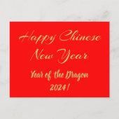 Happy Chinese New Year Postkarte (Vorderseite)