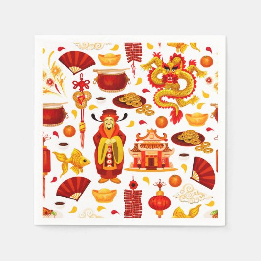 Happy Chinese New Year Serviette (Vorderseite)