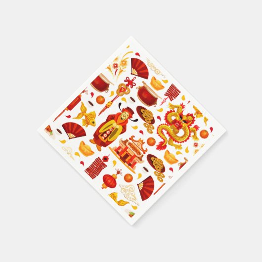 Happy Chinese New Year Serviette (Ecke)