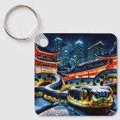 Happy Chinese New Year Snake 2025 BSqK Schlüsselanhänger (Vorderseite)