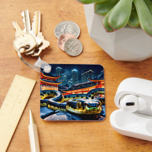 Happy Chinese New Year Snake 2025 BSqK Schlüsselanhänger