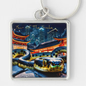 Happy Chinese New Year Snake 2025 LMSqK Schlüsselanhänger (Vorne)