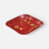 Happy Chinese New Year Snake 2025 PPP Pappteller (Gewinkelt)