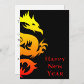 Happy Chinese new year : year of the dragon 2012 Einladung (Vorne/Hinten)