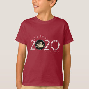 Happy Chinese Rat New Year 2020 Kids T - Shirt 2