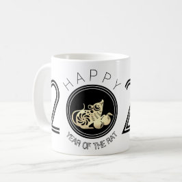 Happy Chinese Rat New Year 2020 White Tasse 2