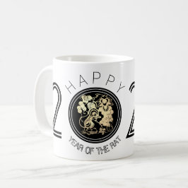 Happy Chinese Rat New Year 2020 White Tasse 3