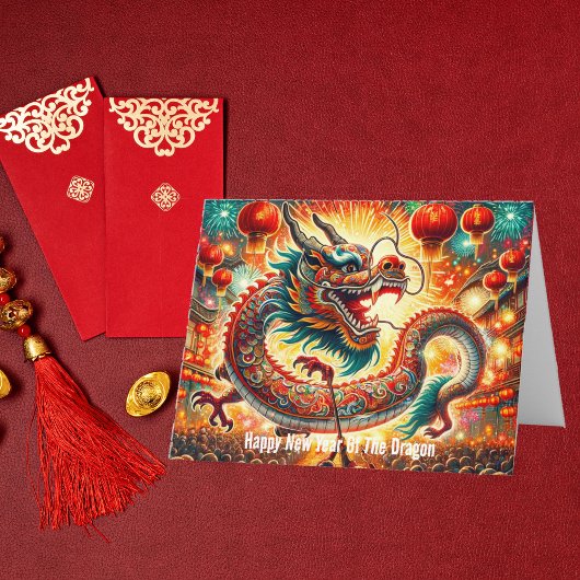 Happy Chinesisch neues Jahr des Drachen Karte
