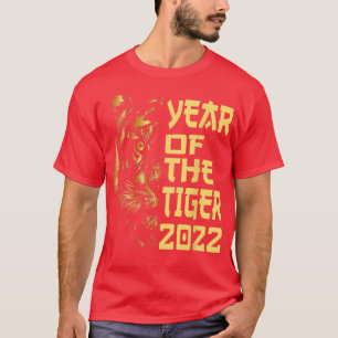 Happy Chinesisch Neujahr 2022 Jahr des Tiger-Horos T-Shirt