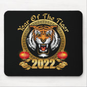 Happy Chinesisch Neujahr 2022 Jahr des Tiger Mousepad (Vorne)