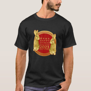 Happy Chinesisch Neujahr 2023 Jahr des Kaninchen Z T-Shirt