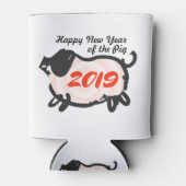 Happy Chinesisch Neujahr des Schweins kann kühler Dosenkühler (Vorderseite)