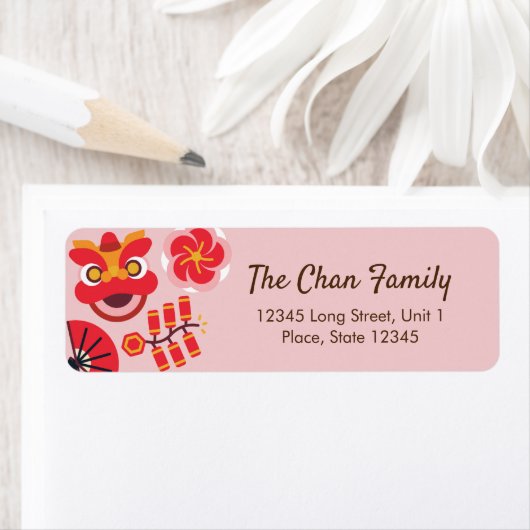 Happy Chinesisch Neujahr rosa Blossom (Insitu)