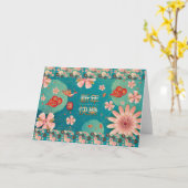 Happy Chinesisch Neujahrsblumen Dekoration Karte (Gelbe Blume)