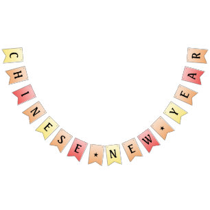Happy chinesischer Party-Banner Wimpelkette