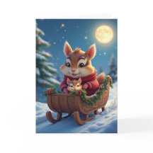Happy chipmunk Weihnachten