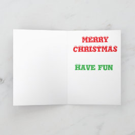 Happy chipmunk Weihnachten Dankeskarte
