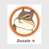 Happy Chippy Sticker! 幸 そ う な シ せ リ ab ス. Aufkleber (Blatt)