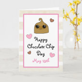 Happy Chocolate Chip Day Funny Holidays Karte (Gelbe Blume)