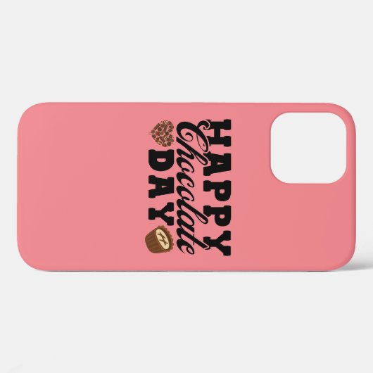 Happy Chocolate Day, Chocolate Lover's Joyful Case-Mate iPhone Hülle (Rückseite (Horizontal))