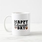 Happy Chocolate Day, Chocolate Lover's Joyful Kaffeetasse (Links)