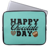 Happy Chocolate Day, Chocolate Lover's Joyful Laptopschutzhülle (Vorderseite)