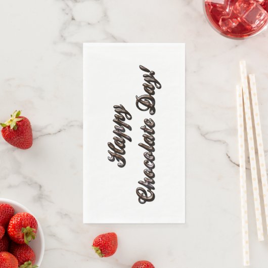 Happy Chocolate Day Serviette (Beispiel)