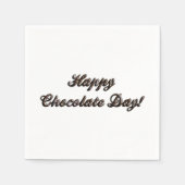 Happy Chocolate Day Serviette (Vorderseite)