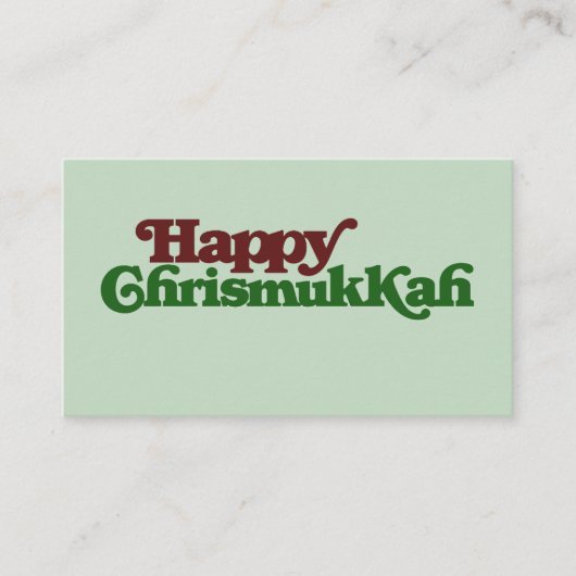 Happy Chrismukkah Begleitkarte (Vorderseite)