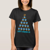 Happy Chrismukkah Dreidel Christmas Tree Hanukkah T-Shirt (Vorderseite)